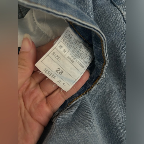 Midrise ankle length blue jeans size 28 - Picture 4 of 4